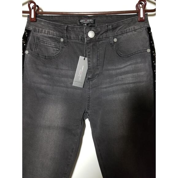 Romeo & Juliet Couture Jeans Skinny Pants NWT Size Medium Color Black - Picture 2 of 9